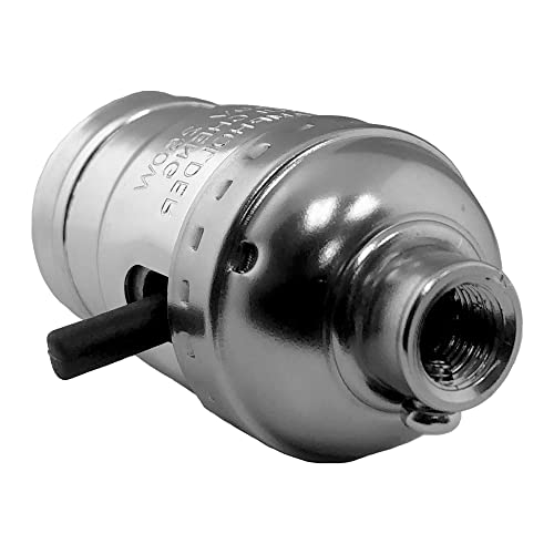 Push Through Lamp Socket for Incandescent or LED Bulbs (4 Count)