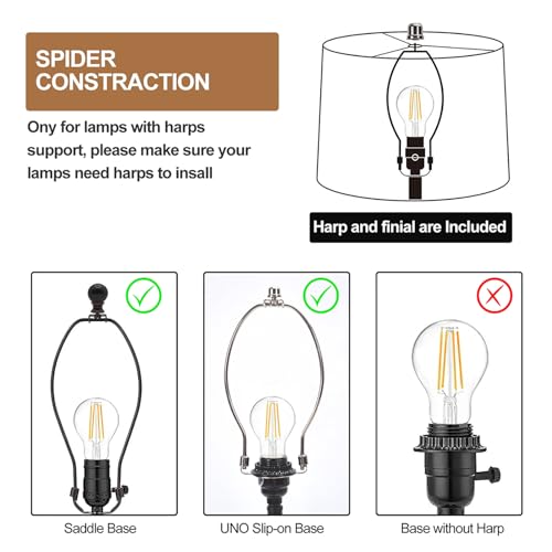 Grey Lamp Shades Set of 2 (2 Count)