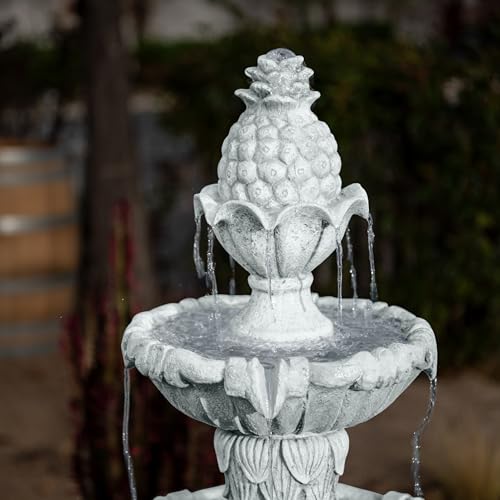 58.3" 3 Tier Outdoor Freestanding Water Fountain