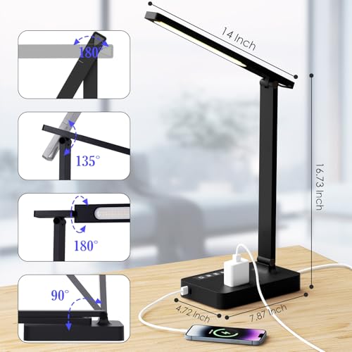 Desk Lamp with USB Charging Port
