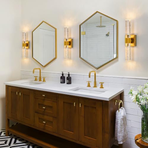 Gold Wall Sconces Set of Two (2 Count)