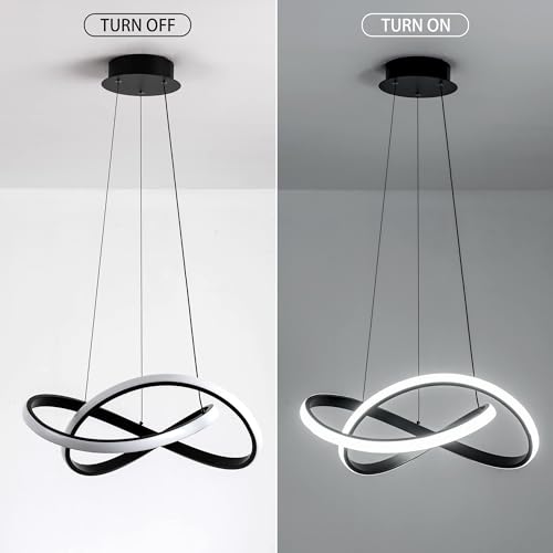 Modern Black LED Chandelier