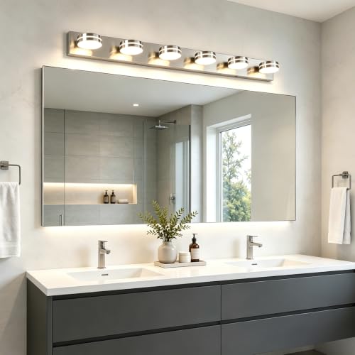 6 Light Brushed Nickel Vanity Light Fixtures