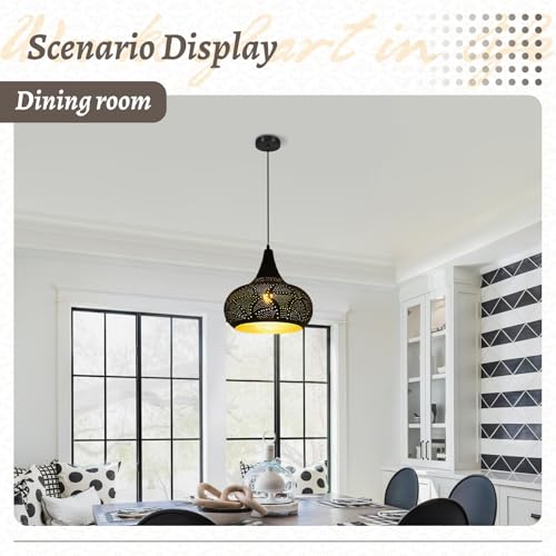 Vintage Black Pendant Light Set of 2 (2 Count)