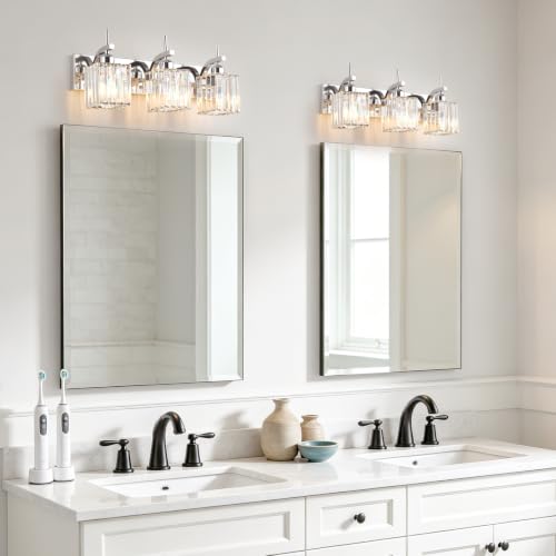 Chrome Vanity Light (Chrome / 3-Light)
