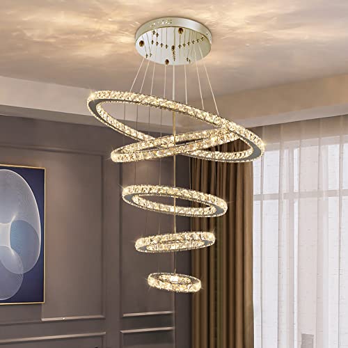 Modern Crystal Chandeliers for High Ceilings