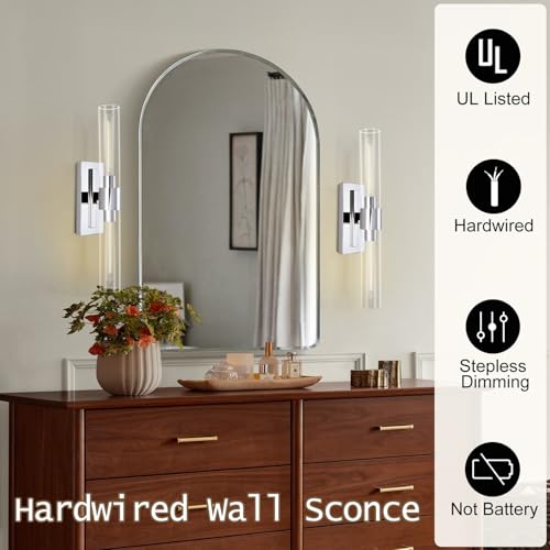 Chrome Wall Sconces (2 Count)