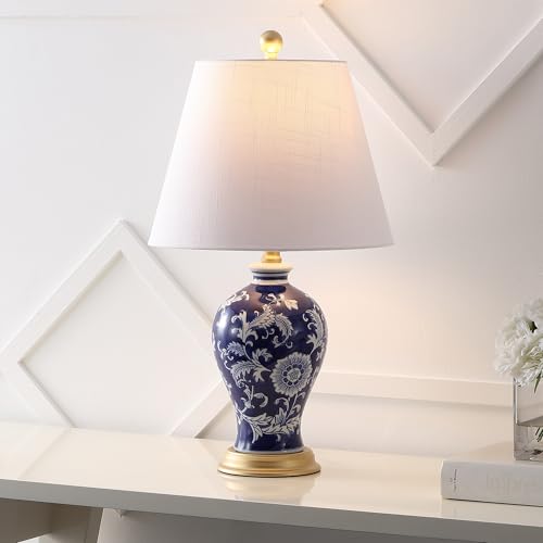 Grace 24" French Country Floral Urn Ceramic Lamp