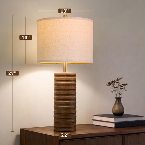 Farmhouse Table Lamps Set of 2 for Living Room (2 Count)