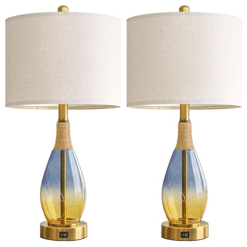 23" Table Lamps for Living Room Set of 2