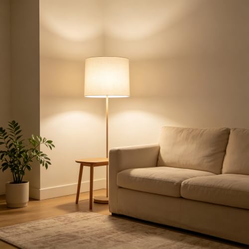 Set of 3 Beige Linen Drum Lampshades (3 Count)