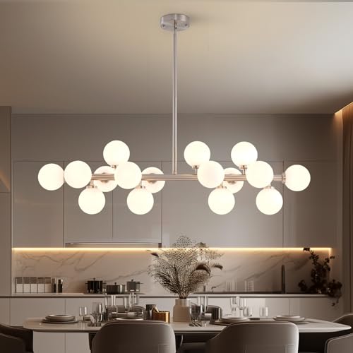 Glass Globe Sputnik Chandelier