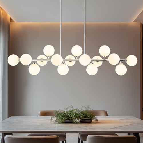 55" Long Chandeliers for Dining Room Kitchen Island
