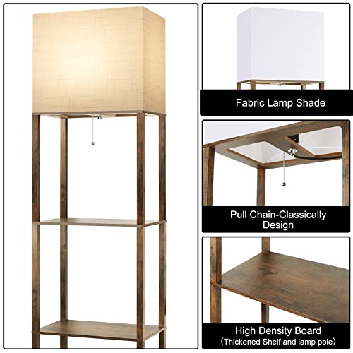 Plus Floor Lamp with Shelves
