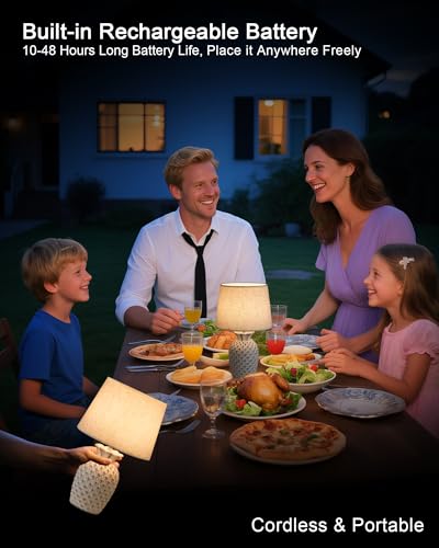 13" Small Rechargeable Cordless Table Lamp