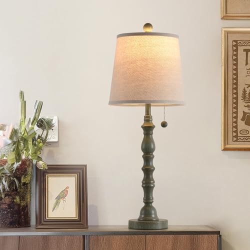 Lamps Set of 2 Modern Farmhouse Table Lamp Bedside Reading Lamps Living Room End Tables Set Lamps for Night Stands Bedroom Night Lamp (2 Count)