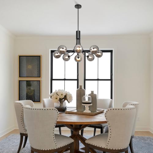 Mid Century Chandelier Modern Sputnik Light Fixture for Dining Room 32''