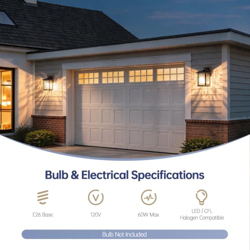 Dusk to Dawn Porch Light (2 Count)