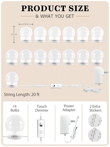 14 Bulbs Vanity Lights for Mirror