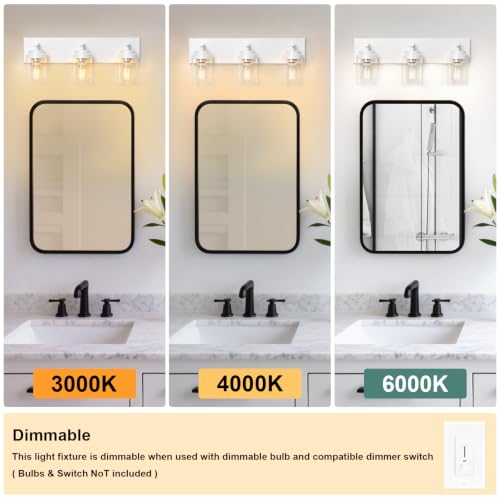 Bathroom Light Fixture White