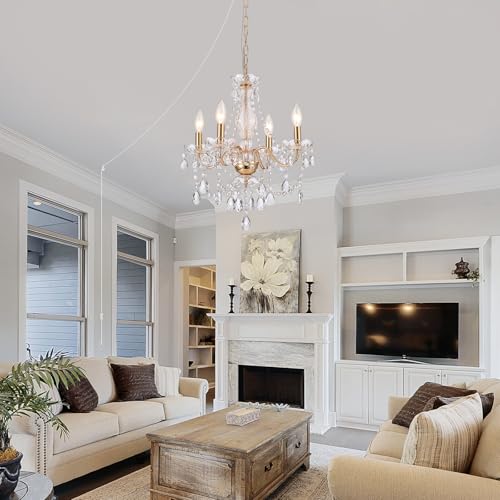 Plug in Crystal Chandelier