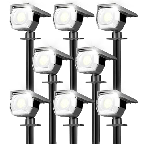 8 Pack Solar Spot Lights Outdoor Waterproof (8 Count)
