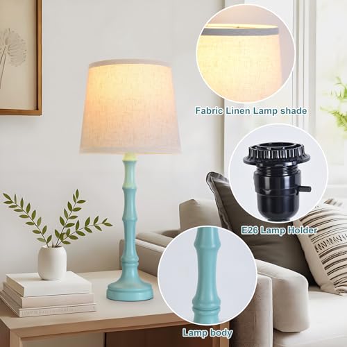 Lamps Set of 2 Modern Farmhouse Table Lamp Bedside Reading Lamps Living Room End Tables Set Lamps for Night Stands Bedroom Night Lamp (2 Count)