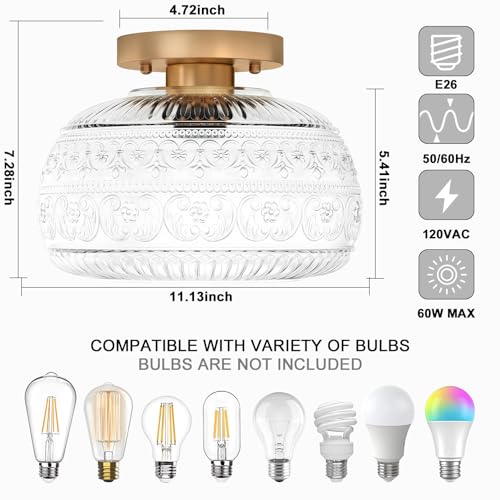 11" Flush Mount Ceiling Light