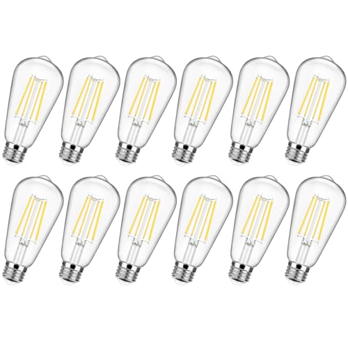 12 Pack Vintage LED Edsion Bulbs 100W Equivalent (12 Count)