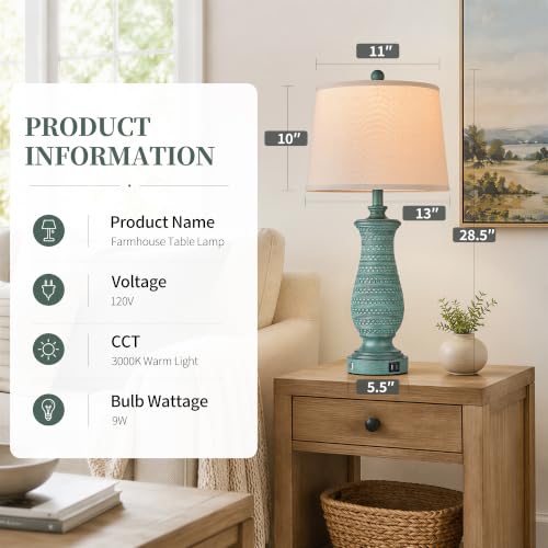 Table Lamps for Living Room (2 Count)