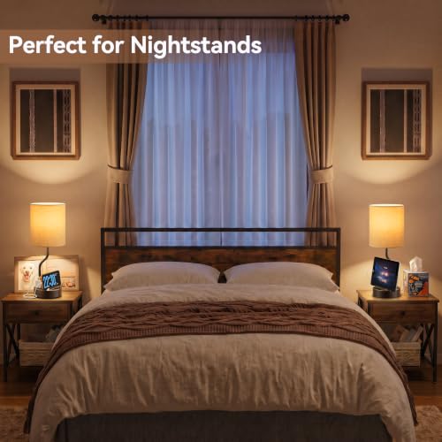 Bedside Lamps for Bedroom Set (2 Count)
