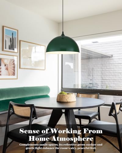 Green Pendant Lights Kitchen Island 2 Pack