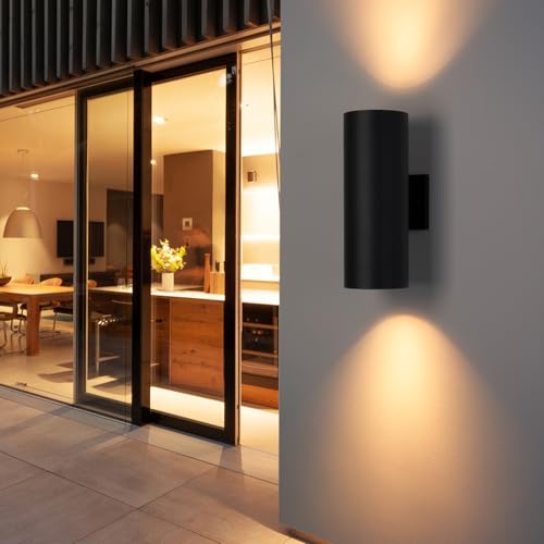 14" Modern Outdoor Porch Light in 2 Lights (2 Count)