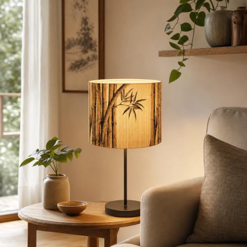 Soft bamboo lampshade for table & floor lamps