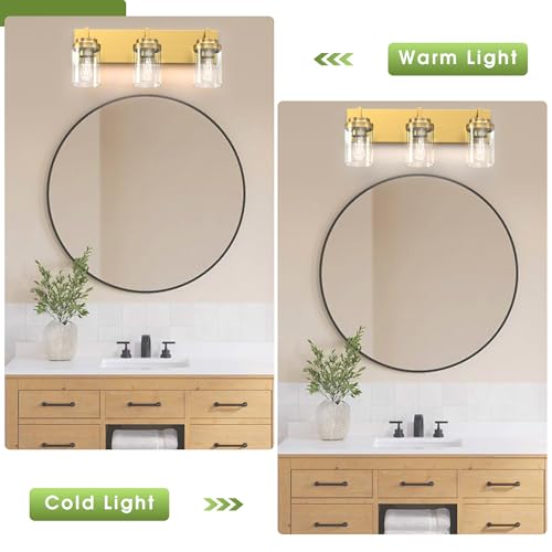 Bathroom Lighting Fixtures (3 Count)