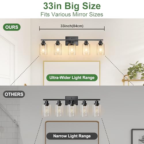 5 Light Bathroom Light Fixtures