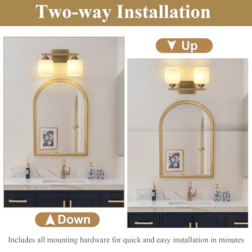 Milk Glass Vanity Lights for Bathroom