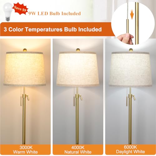 Gold Floor Lamp for Living Room 55
