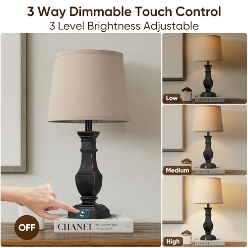 Dimmable Table Lamps Set of 2 (2 Count)