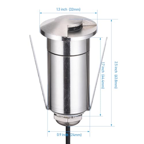12 Pack 3000K Recessed Low Voltage LED Deck Light (12 Count)