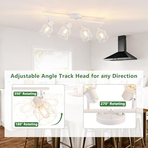 4 Lights Kitchen Light Fixtures Ceiling Mount