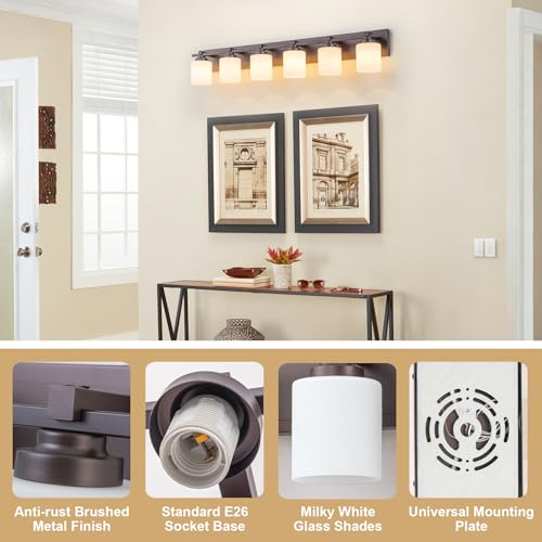 Modern Bathroom Light Fixtures Over Mirror