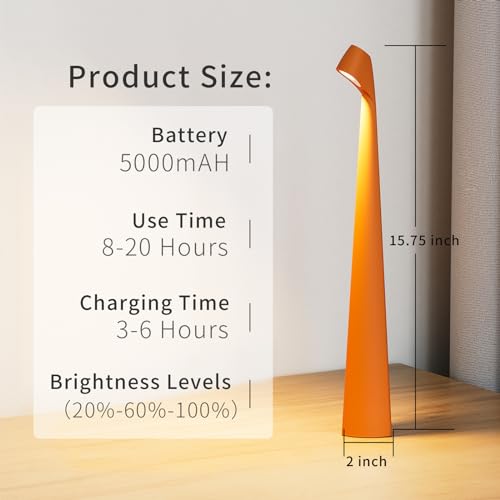 Cordless Rechargeable Reading Metal Table Lamp