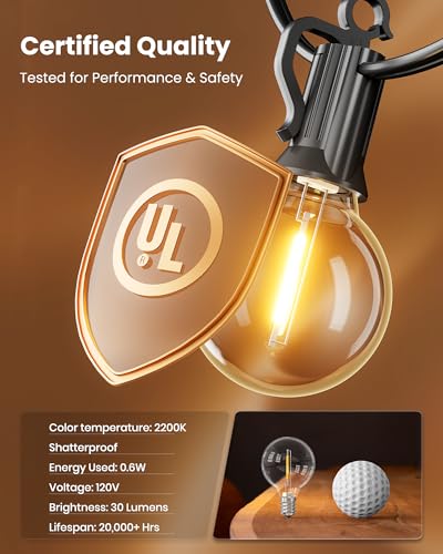 Outdoor String Lights (25 Foot)