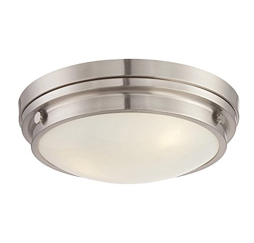 6-3350-16-SN, Lucerne 3-Light Flush Mount, Satin Nickel