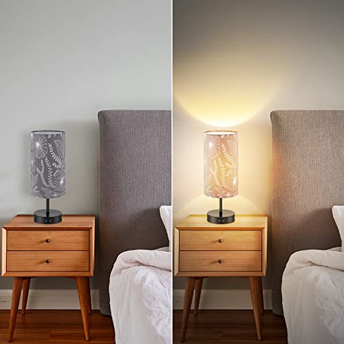 Bedside Table Lamp with 2 USB Ports