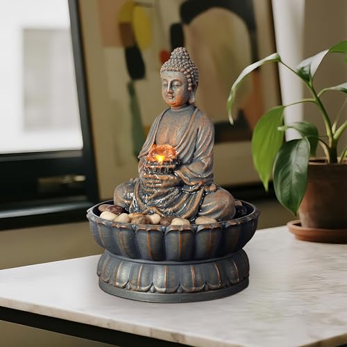Tabletop Water Fountain with Buddha
