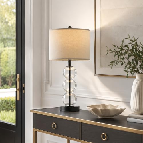 25" Glass Table Lamps Set of 2 (2 Count)