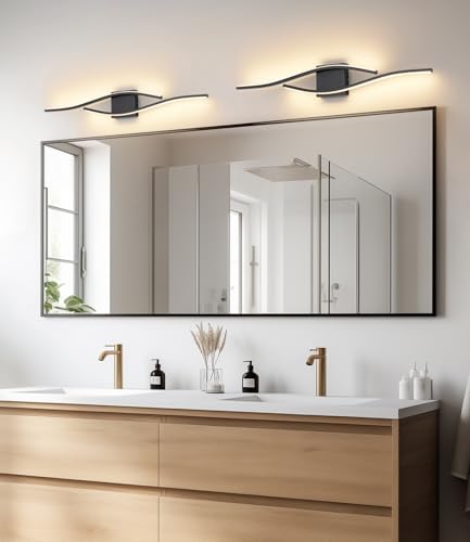 Vanity Light Modern Bathroom Lighting Fixture Over Mirror Black