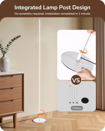 2 Pack 57.5” Floor Lamps with Remote (2 Count)